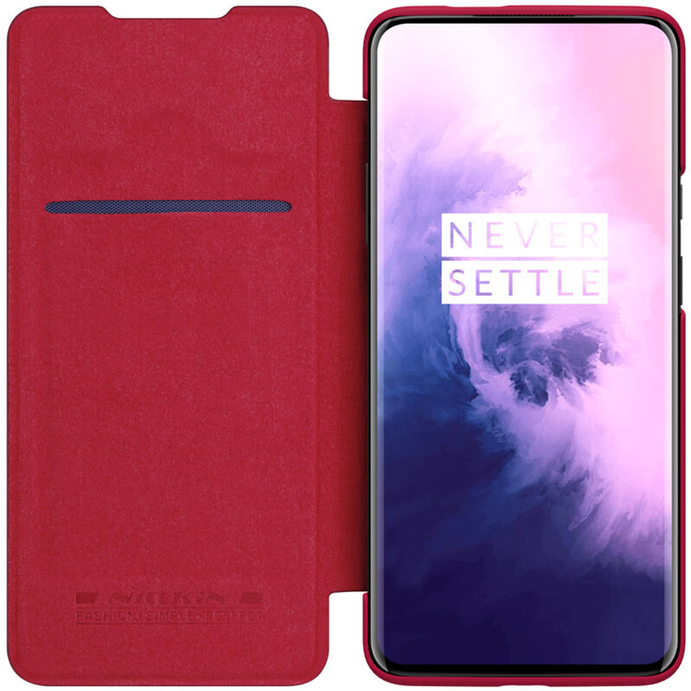 Кожаный чехол-книжка Nillkin Leather Qin для OnePlus 7T Pro