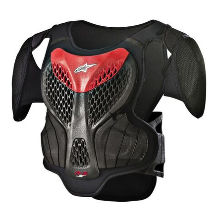 ALPINESTARS Мотозащита тела детская моточерепаха A-5 S YOUTH BODY ARMOUR черно-красная