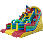 Детский надувной батут-горка "Скоморох"