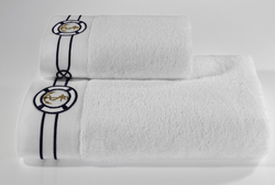 Полотенце 50x100 Soft Cotton Marine белое