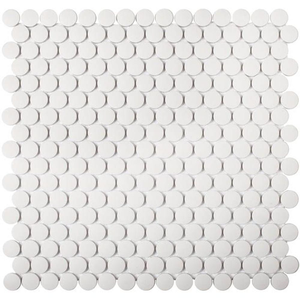 Мозаика Penny Round White Antislip (JNK81011)