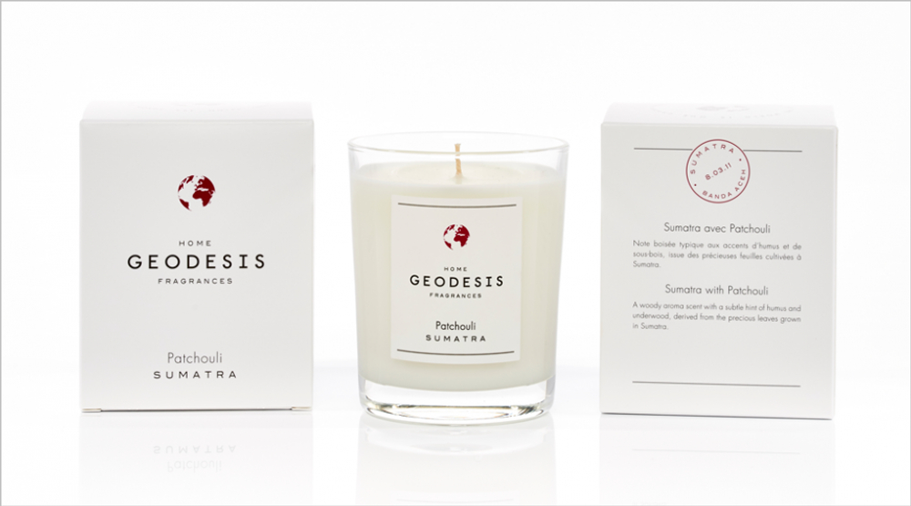 Свеча ароматическая 180г Geodesis Patchouli