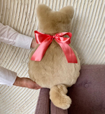 меховая подушка кот