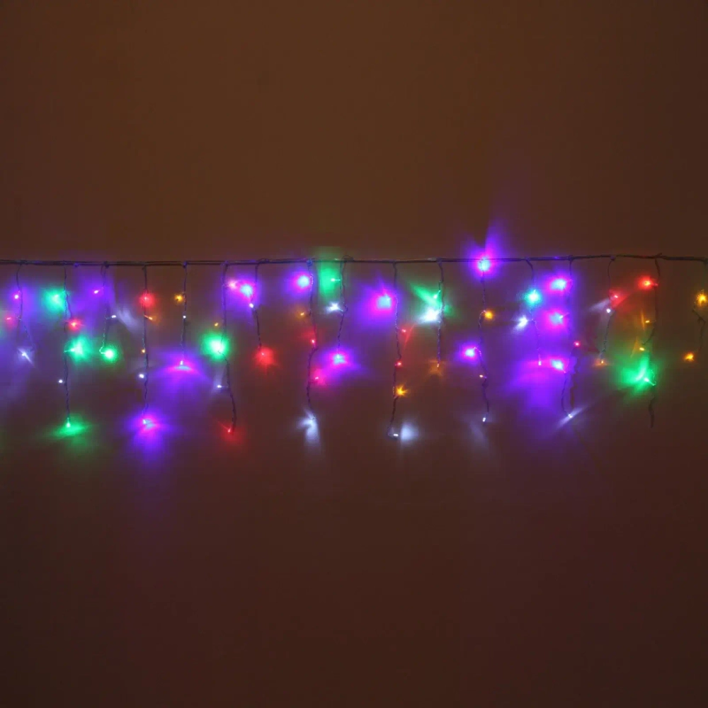 Гирлянда для дома БАХРОМА «Мерцание Premium» ш3м* в0,3/0,5 м 120 ламп LED, прозрачн.провод, 1реж,, IP-40, Мультицвет (возможность соединения)