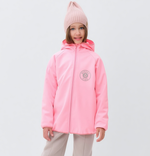 Бомбер (джемпер) с капюшоном для девочки MINAKU, цвет розовый, р. 116 см 9836707