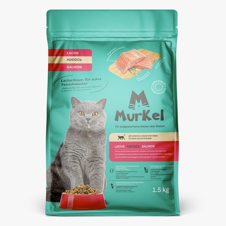 Корм сухой Murkel 1.5кг Лосось