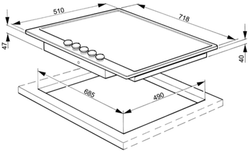 Электрическая варочная панель Smeg P875A