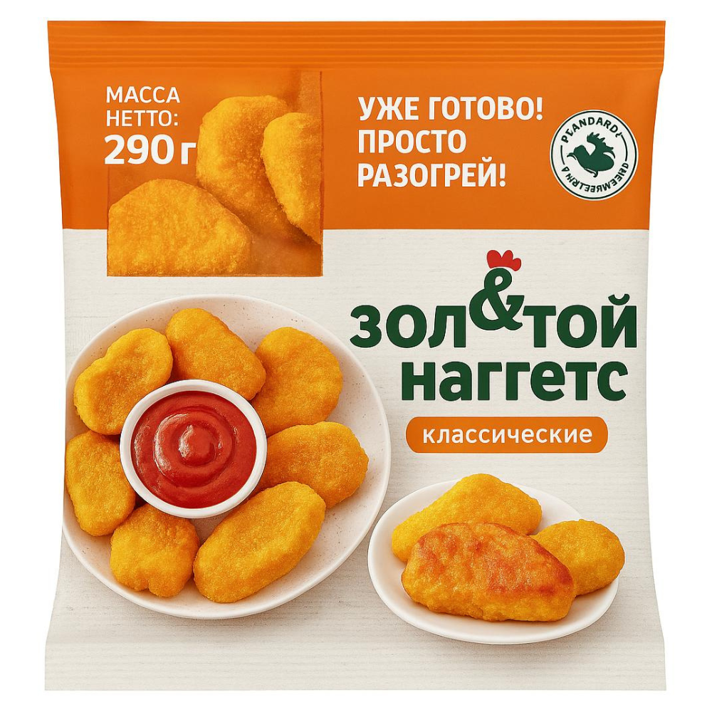 Наггетсы Золотой Наггетс классические 290 гр