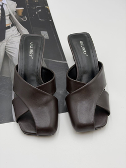 Босоножки женские эко-кожа арт. FECM 102-5 цвет "коричневый"