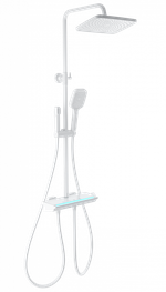 Душевая система с термостатом WONZON & WOGHAND MUSE Lumia, Белый матовый (WW-B4174-MW)