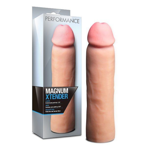 Насадка на пенис Blush Novelties Magnum Xtender, телесная, 23 см