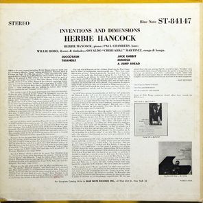 Herbie Hancock, Paul Chambers, Willie Bobo,Osvaldo Martinez / Inventions & Dimensions (LP)