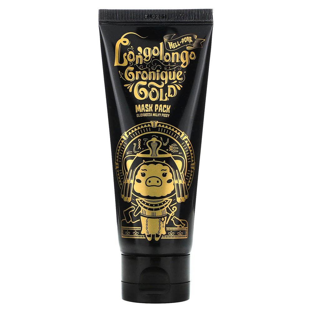 Elizavecca, Milky Piggy, Hell-Pore Longolongo Gronique Gold, маска для лица, 100 мл (3,38 жидк. унции)