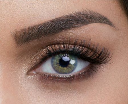 Solotica Rio Ipahema сине-зелено-желтые линзы для карих глаз