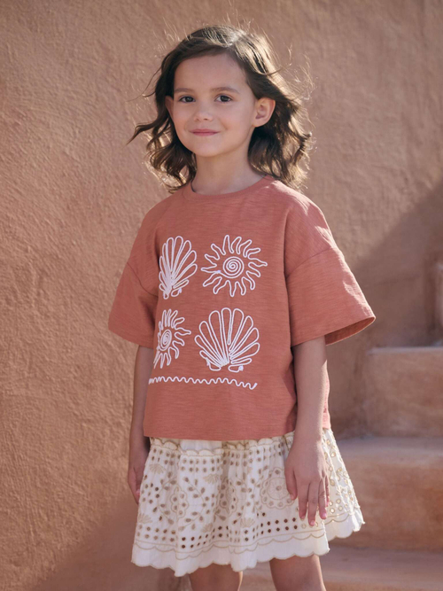 Футболка для девочки Next AH9-922, Кирпичный