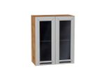 Шкаф верхний с 2-мя остекленными дверцами Глетчер