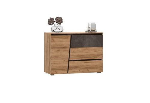 Соренто Комод (Дуб крафт/Бетон темный) фабрика МиФ