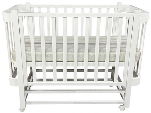 Детская кроватка Антел Nezabudka 2 продольный маятник 538350 белый/белый