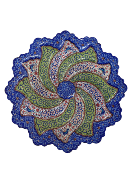 Тарелка минакари ручной работы из Исфахана (25 см) 181220259 Иран