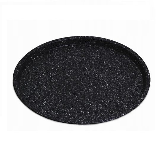 Форма для запекания пиццы Kamille KM 6016M (29 см) из углеродистой стали с мраморным покрытием