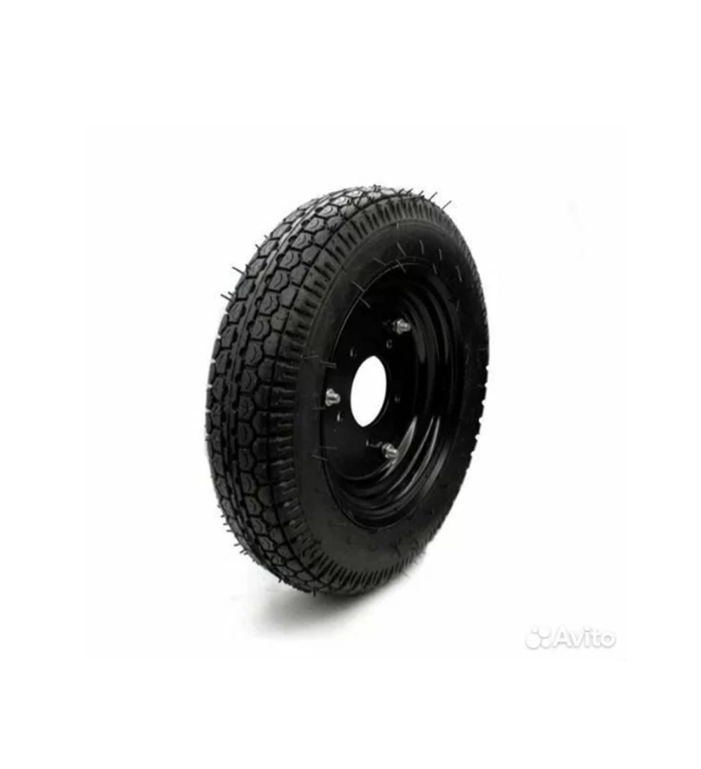 Колесо для телеги СИЛАЧ Т-9 КД-410 Шоссе 4*10, 5 отверстий