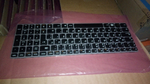 Клавиатура для ноутбука Lenovo Y570 раскладка - английская, без подсветки, черная (25011737), оригинал