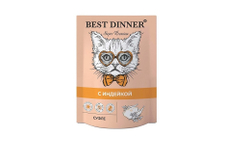 BEST DINNER Super Premium Пауч Суфле для стерилизованных кошек с индейкой 0,085 кг