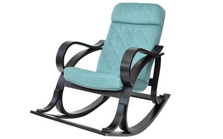 Кресло-качалка Премьер (caramello 06, белый)