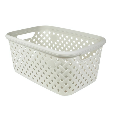 Корзина для хранения "Рогожка" 30л дымчатый