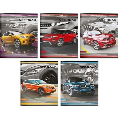 Тетрадь А5 48 л. "Машины" (Creativiki)