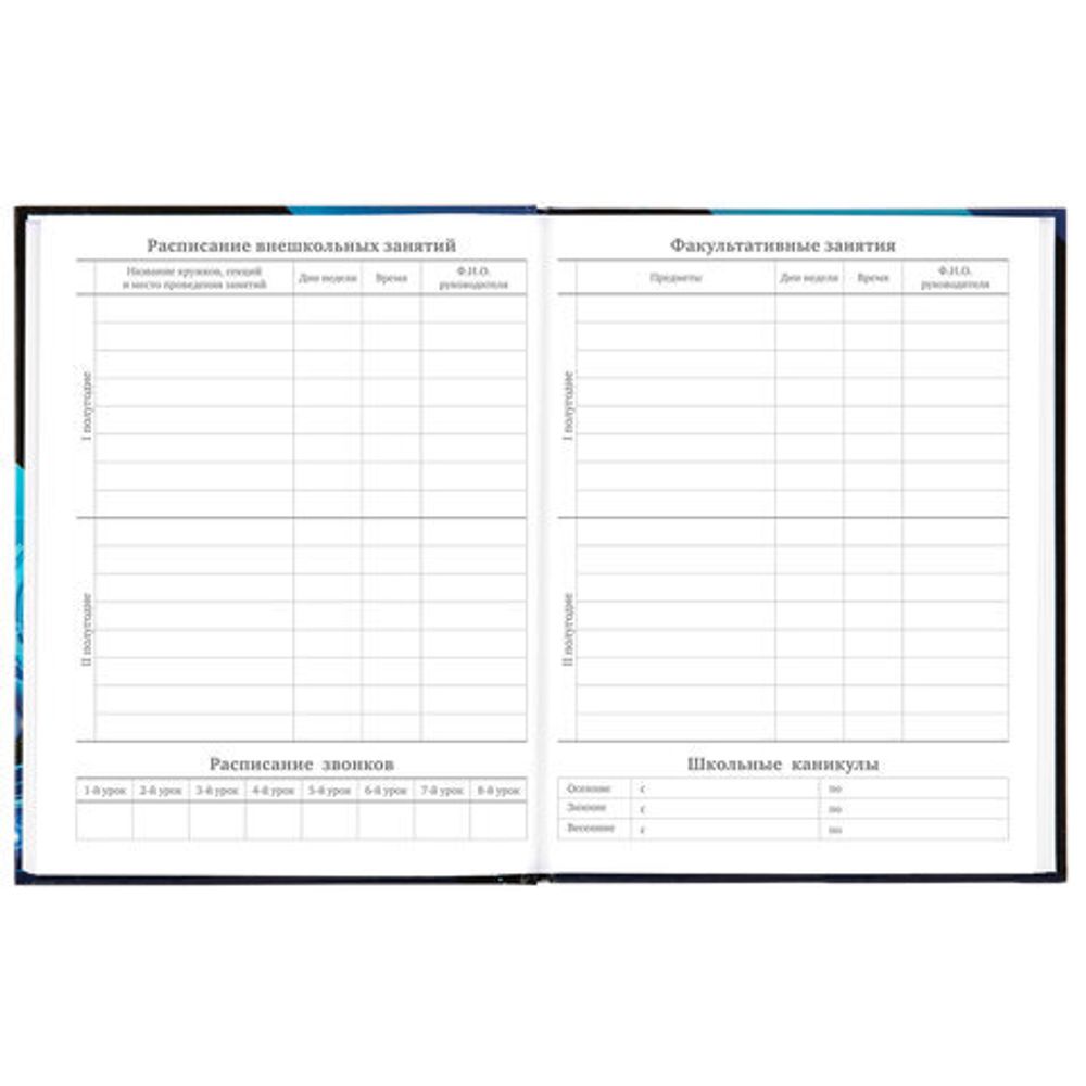 Дневник 5-11 класс 48 л., твердый, BRAUBERG, глянцевая ламинация, с подсказом, "Hi-Tech", 106394
