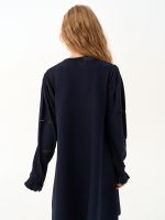 Платье для девочки с длинным рукавом AT1039 синий