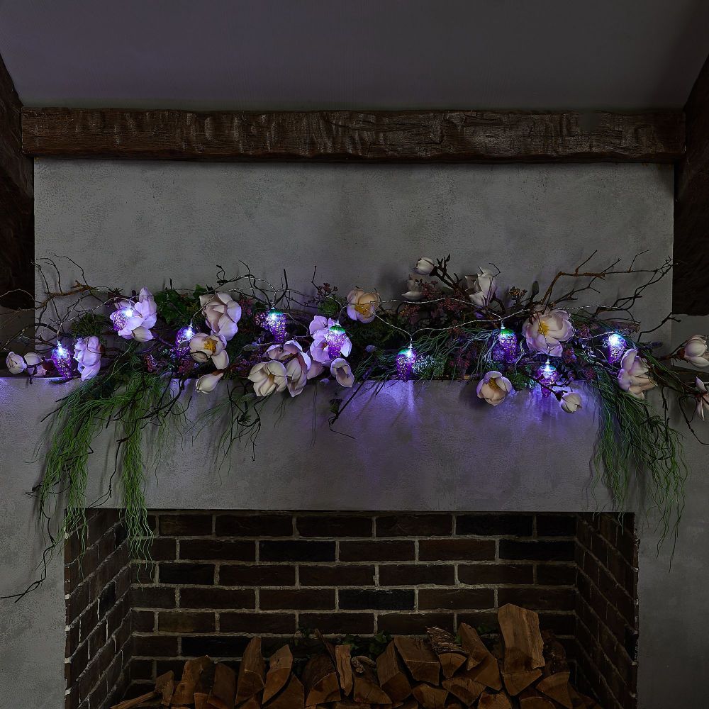 ULD-S0400-010-STB-2AA WHITE IP20 GRAPES Гирлянда светодиодная на батарейках 2AA не в-к. Виноград. 4м. 10 светодиодов. Белый свет. Провод прозрачный. TM Uniel.