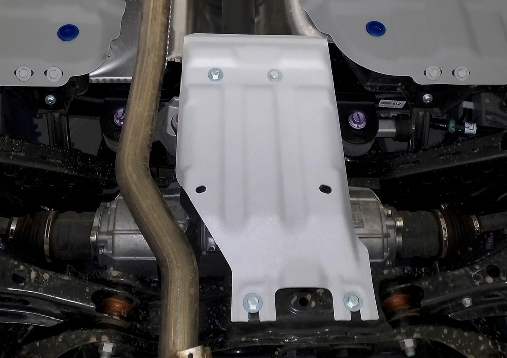 Защита редуктора Rival для Toyota RAV4 XA50 (V - 2.0; 2.5) 4WD 2019-н.в., штампованная, алюминий 3 мм, с крепежом, 333.9536.1