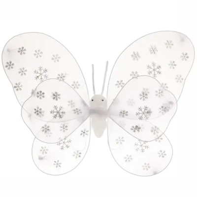 Карнавальный аксессуар «Крылья Снежинки»,белый