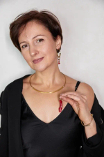 HMG 1324 G steel/Coral Чокер арт.1392