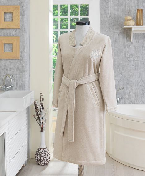 ELIZA KIMONO махровый женский халат Soft Cotton бежевый