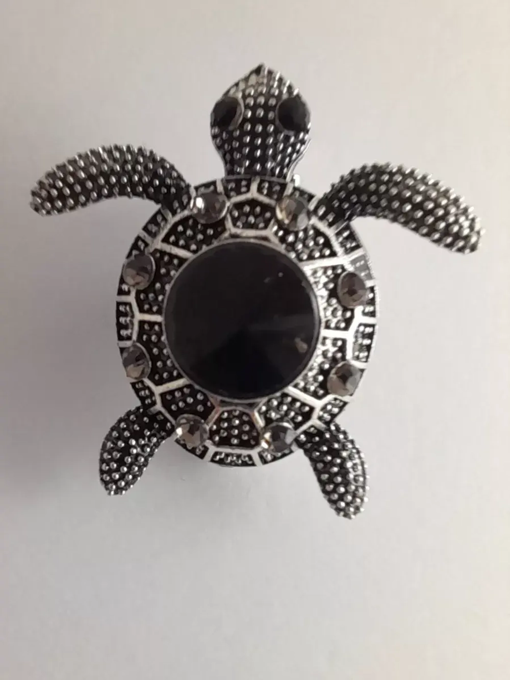 Брошь черепаха серебро античное