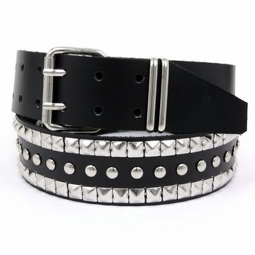 Ремень квадрат 2 ряда + 1 ряд клёпка (094)