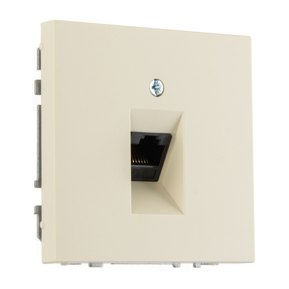 Компьютерная розетка RJ 45 LIREGUS MODERN IKL-001-01.M/SM слоновая кость матированная