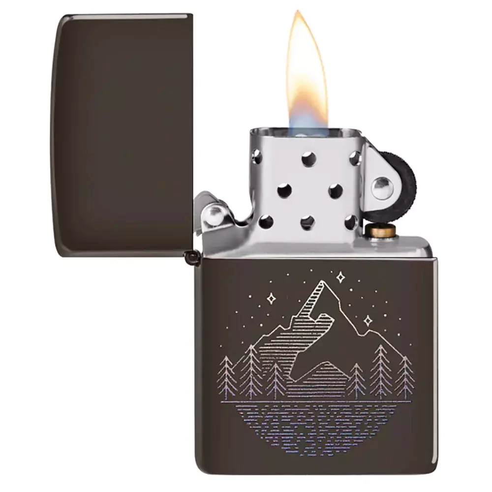 Зажигалка Zippo 49633 Mountain Design, Brown