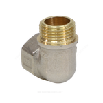 Угольник латунь никель реборда Ду 20 (3/4") ВР/НР 9006 ГОСТ 32585-2013 Aquasfera 9006-02