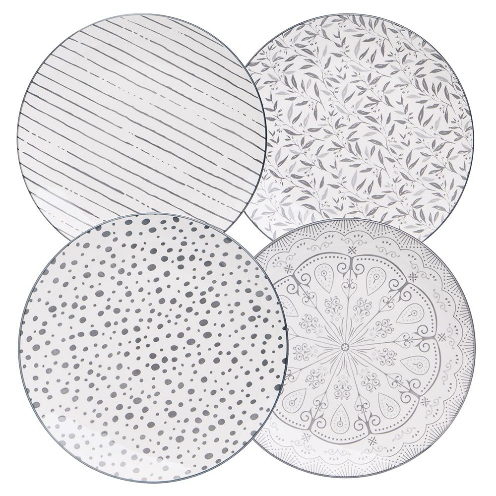 НАБОР ТАРЕЛОК ОБЕДЕННЫХ BRONCO "DREAMS" ИЗ 4 ШТ. ДИАМЕТР=27 СМ