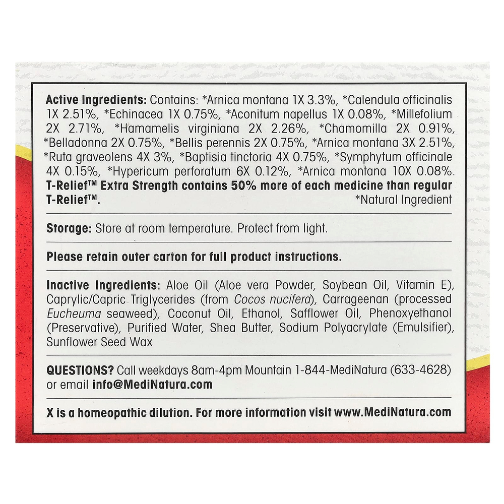 MediNatura, T-Relief™, крем с арникой +12, 240 мл (8 унций)