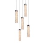 Подвесной светильник MD24030028-5A chrome/clear