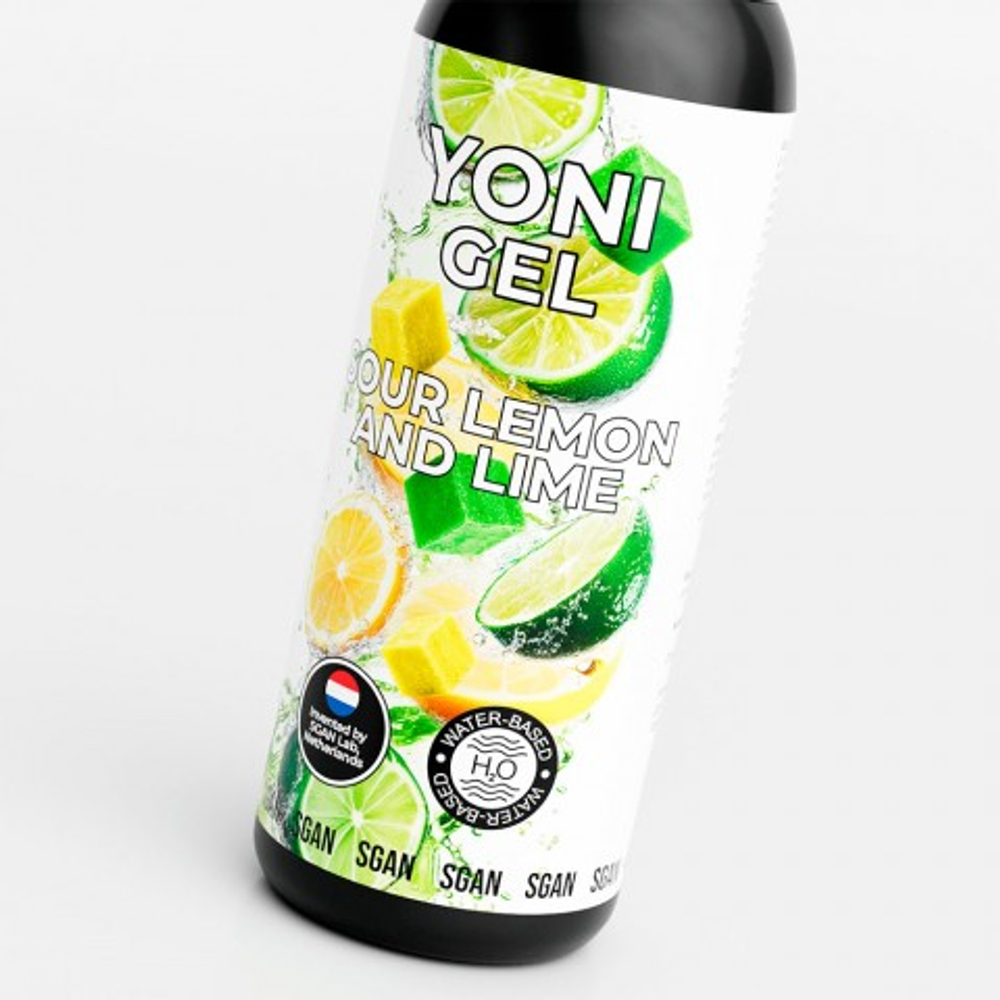 Лубрикант для орального секса SGAN YONI GEL со вкусом лимона и лайма, 100 мл