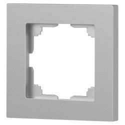 Рамка для розеток и выключателей Intro Accent 6-501-03 на 1 пост, СУ, алюминий