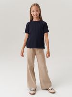 Джемпер для девочки с коротким рукавом AT1083 синий