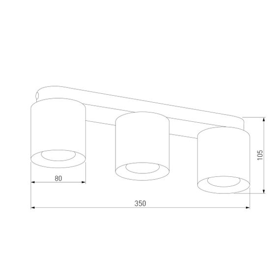 Потолочная люстра TK Lighting 3413 Vico Black