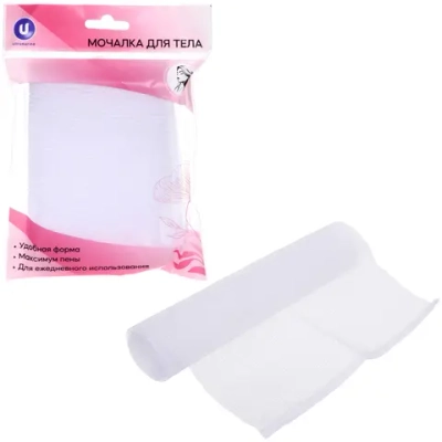 Мочалка для тела женская «Премиум Японская, цвет белый, 30*90см (Пакет разработка Восток)✦
